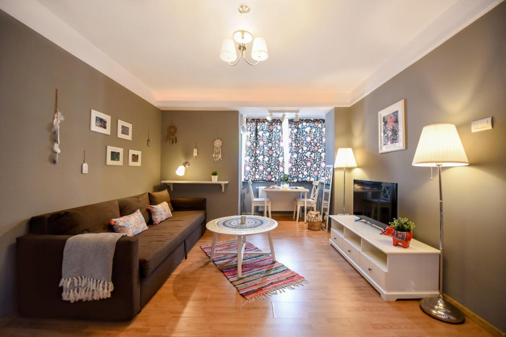 Downtown Oasis: Central Apartments With Cozy Charm Bukurešť Pokoj fotografie